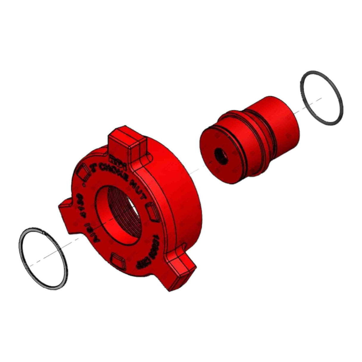 Choke Cap Assembly, 3” 1502, 9/16" Autoclave, 15000 psi, STD Service