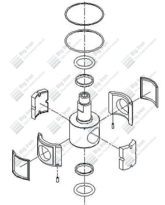 Plug Valve Repair Kit, Major, FMC DR150, 2" 1502, STD Service, OEM